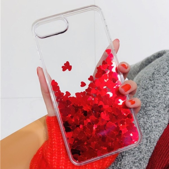 Accessories - NEW Red Heart Liquid Case